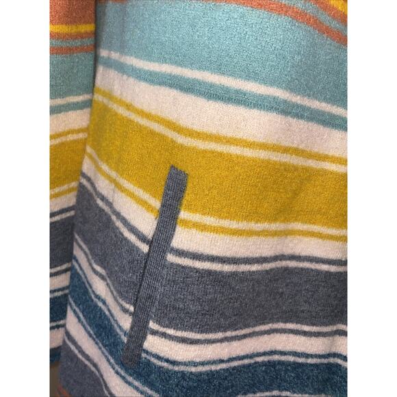 NWT Toad & Co Merino Wool Heartfelt Hoodie Womens Medium Gooseberry Stripe - Picture 2 of 10